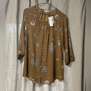 NWT Reitman’s Floral Blouse 🌼